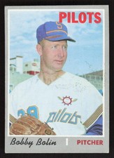 1970 TOPPS BOBBY BOLIN 574 VG BASEBALL SEATTLE PILOTS