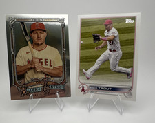  2025 Topps Allen & Ginter Chrome, 2022  Mike Trout Angels 2 Card Lot