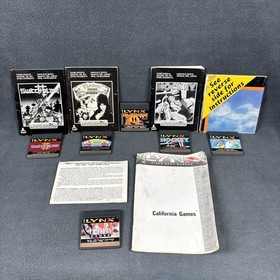 Atari Lynx II Console w/ Games, Manuals, & Carrying Bag - Tested, Working