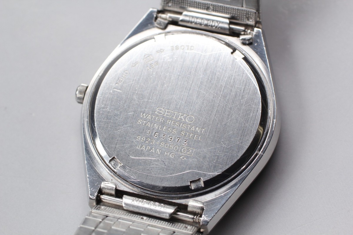 Vintage 1979 [Exc+5] Seiko King Twin Quartz 9923-8050 35mm Silver