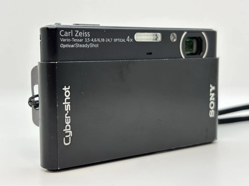 [Exc] Sony Cyber-shot DSC-T77 10.1MP Touch Digital Camera Black From Japan - Image 2 of 4