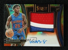 2023-24 Panini Select RPA Tie-Dye Prizm 18/25 Marcus Sasser Rookie Patch Auto RC
