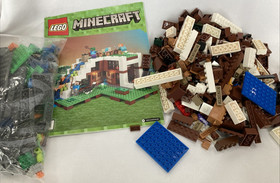 Lego 21134 Minecraft The Waterfall Base Incomplete Bricks Pieces Parts Manuals