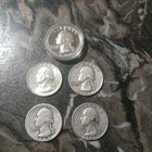5-Coin Set • Washington Quarters 90% Silver