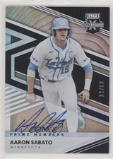 2020 Elite Extra Edition Prime Numbers B Signatures 12/62 Aaron Sabato Auto 02d2