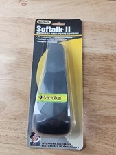 Softalk II By Artistic Shoulder Phone Rest Black Non Slip Cushion Microban NOS