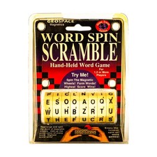 Geospace Board Game Word Spin Scramble (Travel Ed) Box VG+/NM