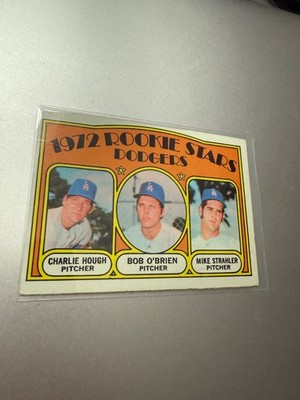 1972 Topps - 1972 Rookie Stars Charlie Hough, Mike Strahler, Bob O'Brien #198...