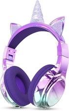Kids Unicorn Bluetooth Headphones, 60H Playtime, 74/85/94dB Safe Volume Limit...