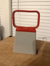 Metal Cowbell Red Handle 3.5" x 5" x 6" Hand Percussion Instrument