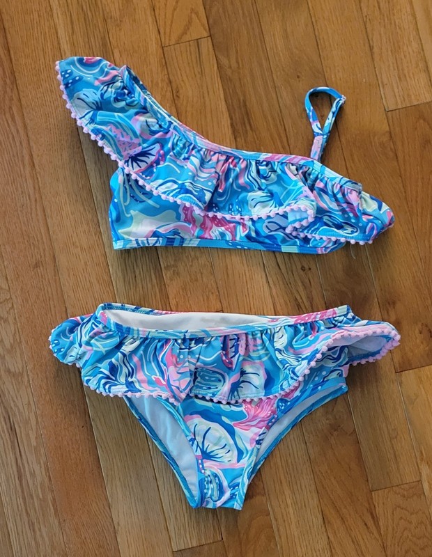 tommy bahama bikini Size 8 Girls Blue Pink Green