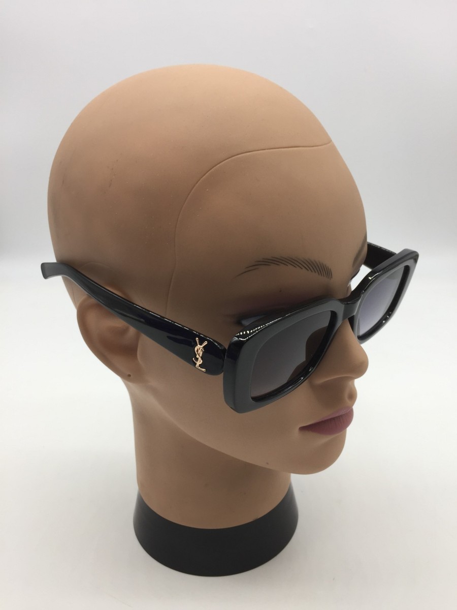 Saint Laurent Black Frame Designer Sunglasses 50-20-140 Blue