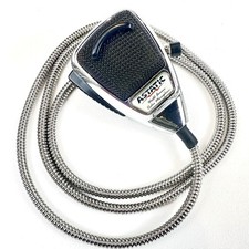 ASTATIC Chrome CB Ham Radio Microphone 636 LC DX-1 4-pin Uniden Cobra Untested