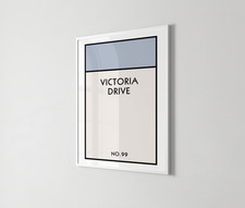 Personalisierter klassischer Kartendruck, individuelles Hausgeschenk, Wandbild für Zuhause, Brettspielkunst