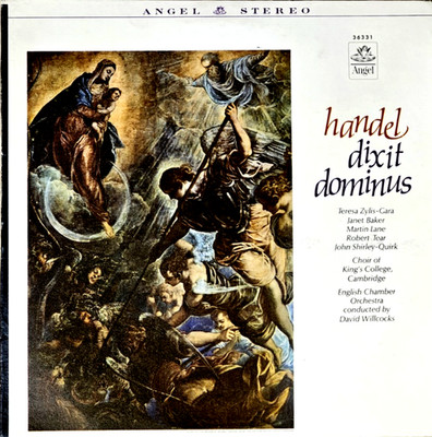 HANDEL- Dixit Dominus- WILLCOCKS/ENGLISH CHAMBER ORCHESTRA-  Angel  S36331