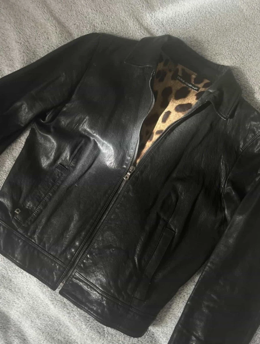Dolce&Gabbana Leather Outer Shell Coats, Jackets & Vests for Women