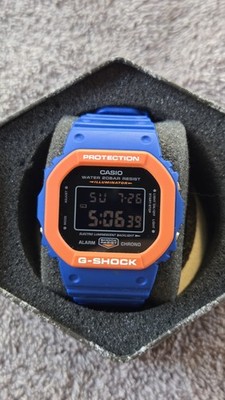 Casio G-Shock DW-5610SC-2D Bright Color Blue Orange Digital Men's Fashion Watch