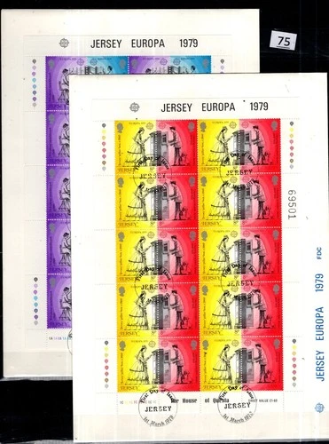 // JERSEY 1979 - 2 FDC - CEPT - TELEPHONE, POST