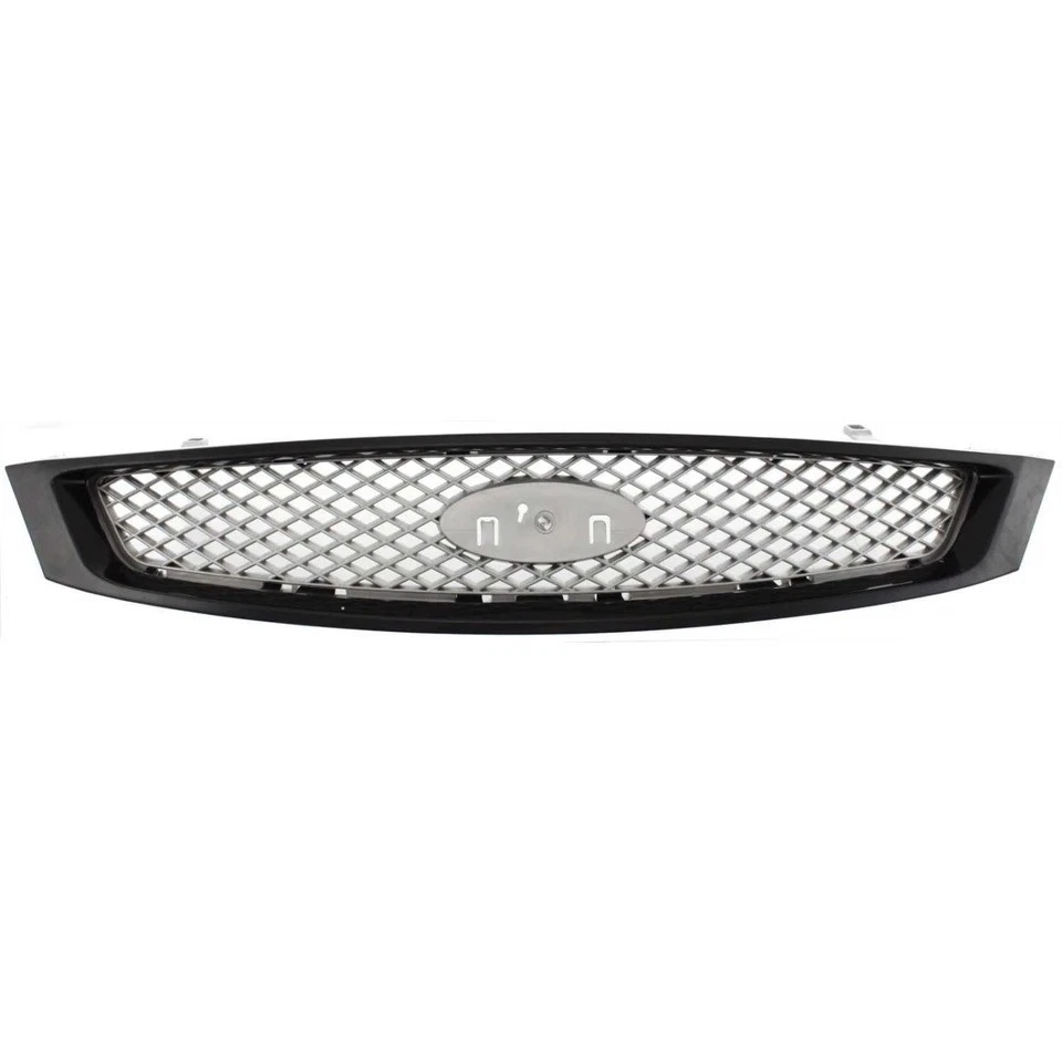 Fits 2005-2007 Ford Focus New Front Grille Assembly Painted Black FO1200432 - Imagem 2 de 4
