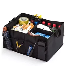 Large Car Trunk Organizer Collapsible Cargo Storage Box Heavy Duty Eco-Friendly