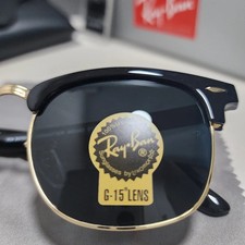 Ray-Ban Clubmaster Black Plastic Frame Sunglasses for Men for sale