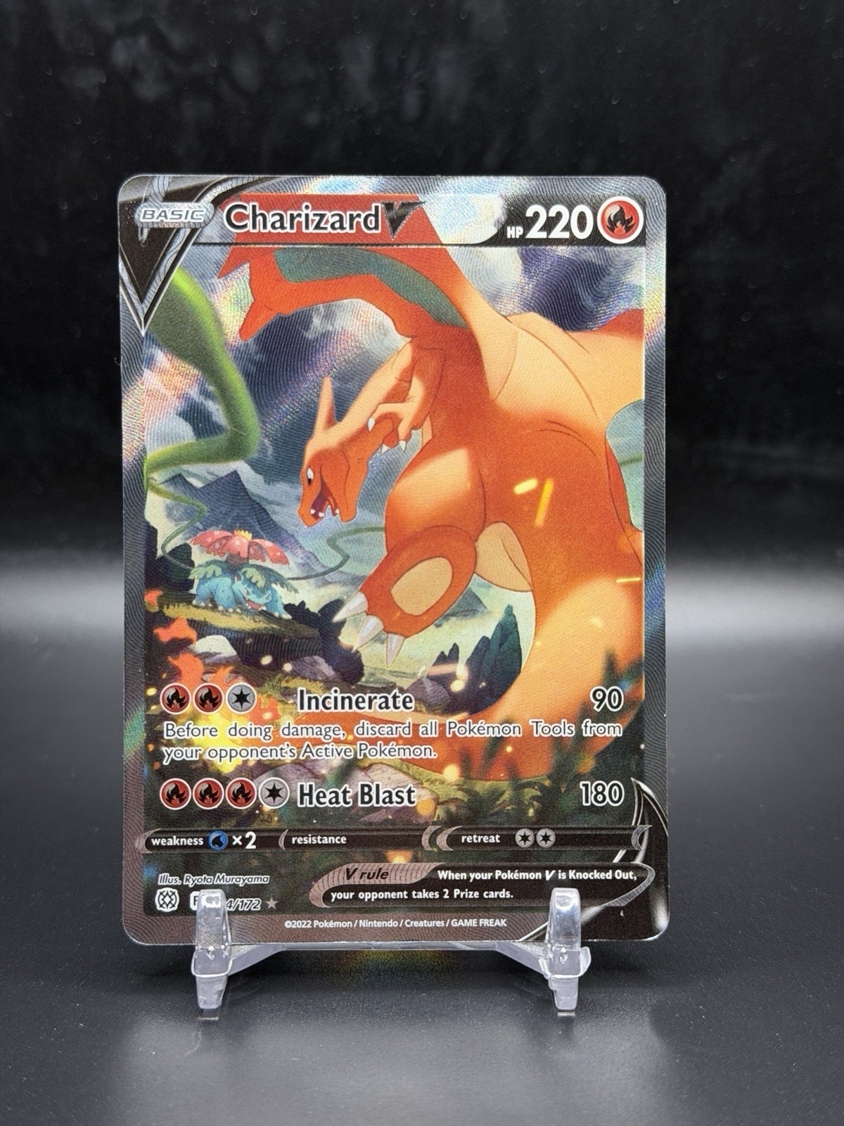 2022 Pokemon SWSH Brilliant Stars Charizard V #154/172