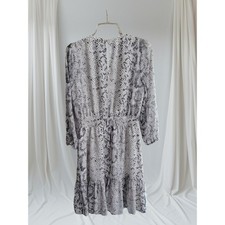 J Crew Women Dress Size XS Snake Skin Print Fully Knee Length Business Boho