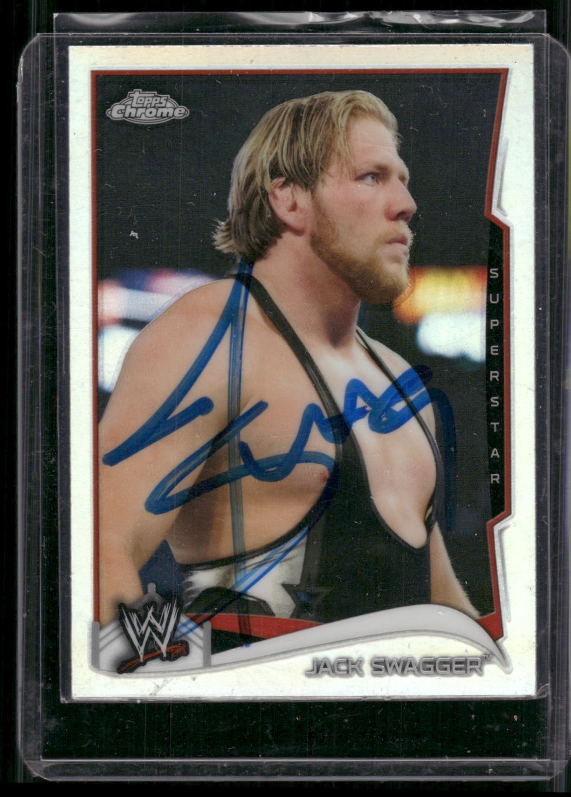 Jack Swagger 2014 Topps Chrome In Person on Card Auto Autograph #23