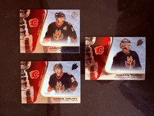 Lot of 3 - 2002-03 Pacific Quest For the Cup CALGARY FLAMES / Iginla, Turek +