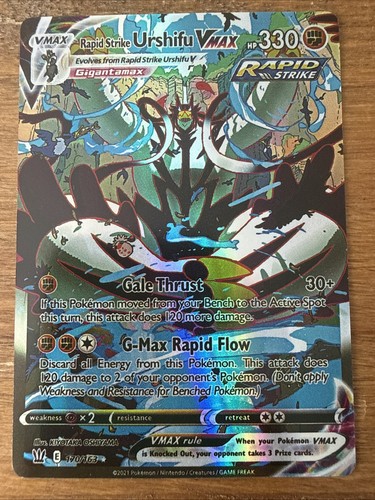 Pokémon TCG Rapid Strike Urshifu VMAX Sword & Shield Holo Card 170/163