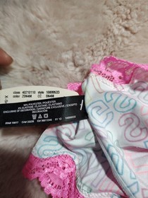 Victoria's Secret Sexy Little Things Cheeky Bright Logo Lace Insert Large Rare 