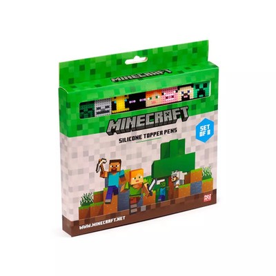 Cienkopis z silikonową nakładką Minecraft 8 sztuk PEN311 Puckator