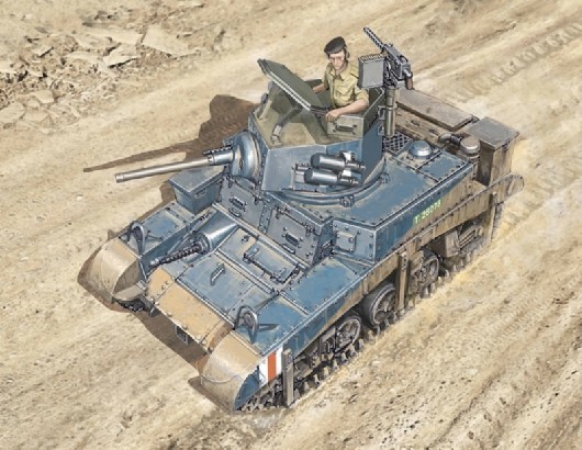 Maquette plastique char léger M3 Stuart Italeri 15761 réplique historique 1:56