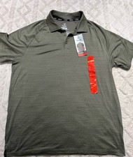 Hurley Polo Shirt Men  s Size M Olive Green Short Sleeve Golf Casual NWT