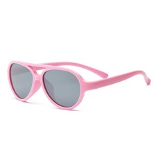 Real Kids Sky Aviator Sunglasses Youth 7   UV Protection, Mirror Lens, Pink, Un