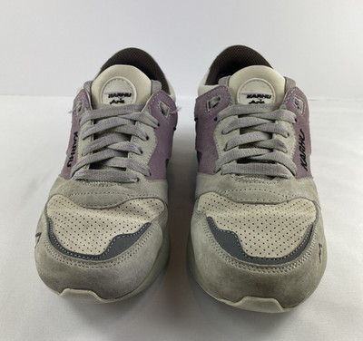 Karhu Aria 95 Shoes Mens Size 8.5 Purble Gray White Mesh Suede Sneakers Lace Up