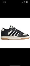 Adidas BREAK START J SHOES KIDS Black  White Size 4