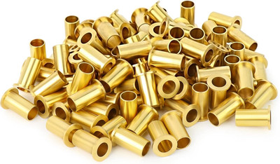 100PCS Brass Compression Fitting, Brass Compression Insert Tube Support 1/4'' Tub