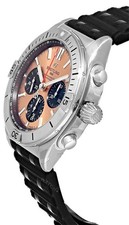 Breitling Chronomat B01 42mm Bronze Dial Rubber Men's Watch AB0134101K1S1 2