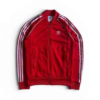 adidas Originals Herren Firebird Jacket Rot/Weiß Size S