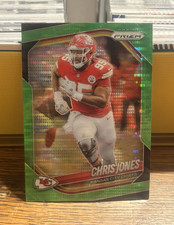 Panini Prizm 2025 Chris Jones #113 Green Pulsar Kansas City Chiefs NFL