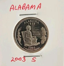 2003-S PROOF Alabama STATE QUARTER