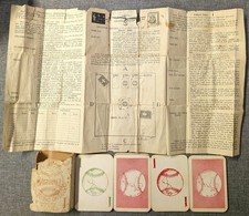 Rare Antique 60 Baseball Playing Cards + Box & Insert Parlor Game 1927 Dedham MA