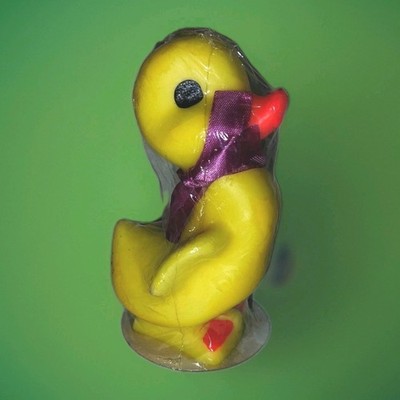 Gurley Candle  Yellow Duck Figure Easter Spring Original Packaging Unburned 5'' 