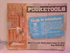 VINTAGE 1960s POCKETOOLS GENERAL HANDYMAN'S KIT BY MARX 18 POCKET TOOLS IN BOX