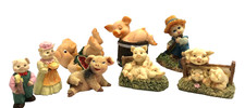 8 Vintage Piglets Pigs Playing Farmhouse Figurines-Various Collections-Cute
