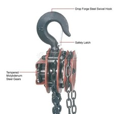 Global Industrial? Manual Chain Hoist 10 Foot Lift 2,000 Pound Capacity