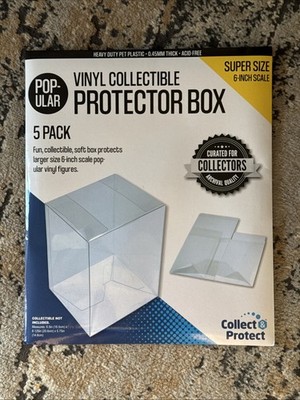 Vinyl Collectible Protector Box (5 Pack) Super Size 6 Inch Scale