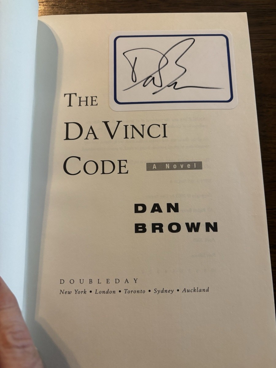 SIGNED The Da Vinci Code By Dan Brown 1st Printing First Edition