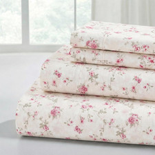 4-Piece Ultra Soft Microfiber Bed Sheets Set, Wrinkle Free Sheets with Deep Pock
